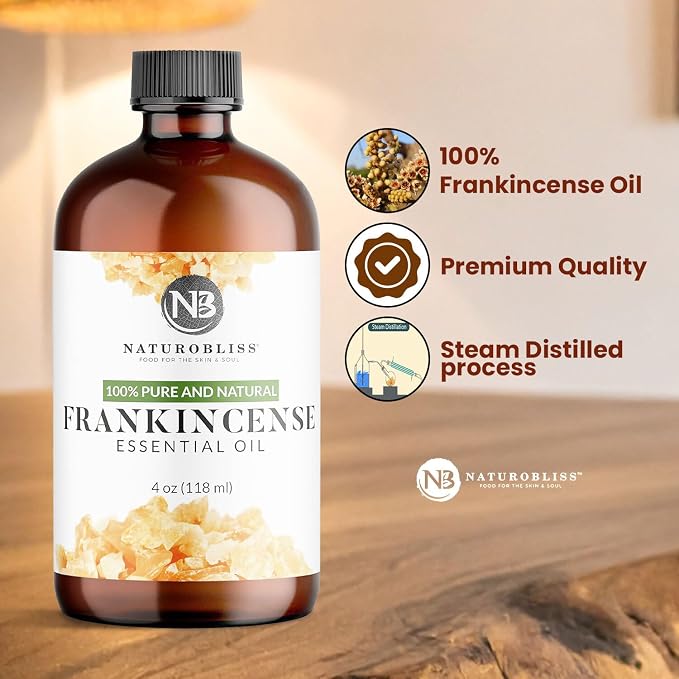 NaturoBliss 100% Pure Frankincense Essential Oil Therapeutic Grade Premium - Image 8