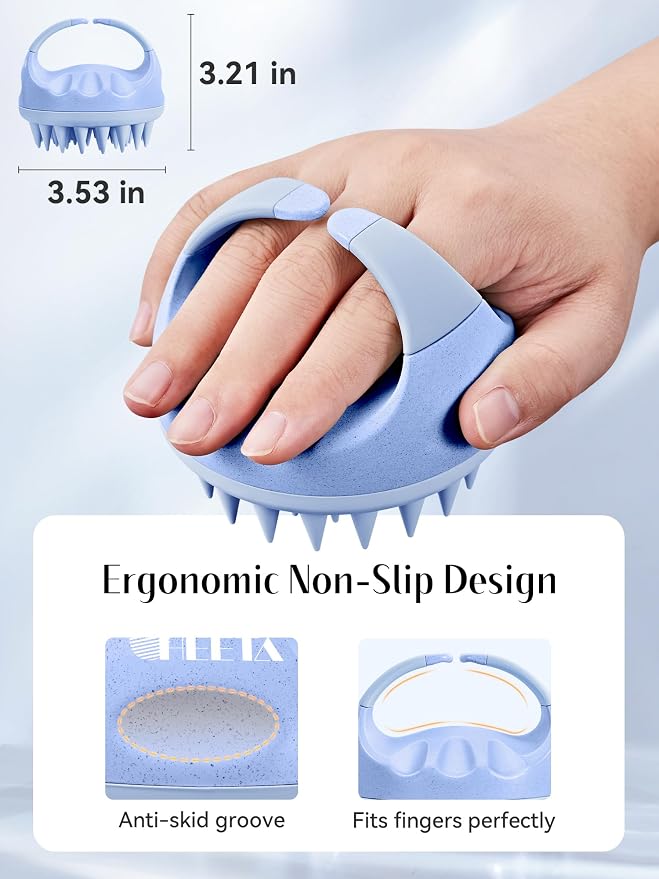 HEETA Silicone Bristles Scalp Scrubber & Massager - Image 2