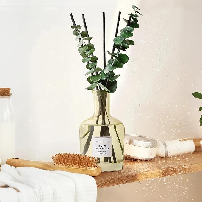 COCORRÍNA Lemon Eucalyptus Reed Diffuser – 6.76 oz Essential Oil - Image 5