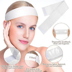 Sublaga 40 Pack Spa Headband for Women Disposable Skincare Headbands for - Image 4