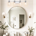 4-Light Modern Vanity Light Fixtures Over Mirror, Chrome Bathroom Light Fixtures - Image 7