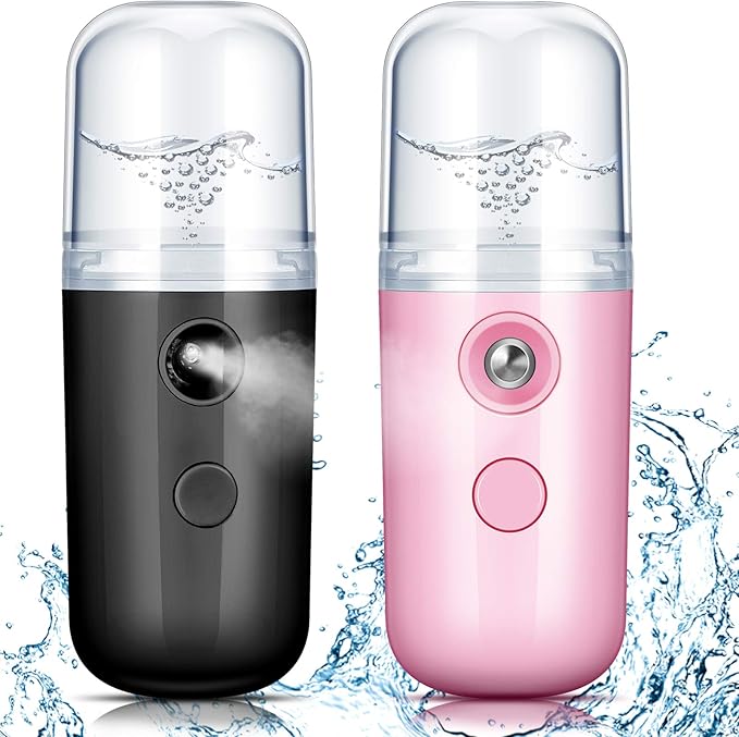 Honoson 2 Pack Nano Facial Mister Spray Bottle Handheld Humidifier Portable by Honoson