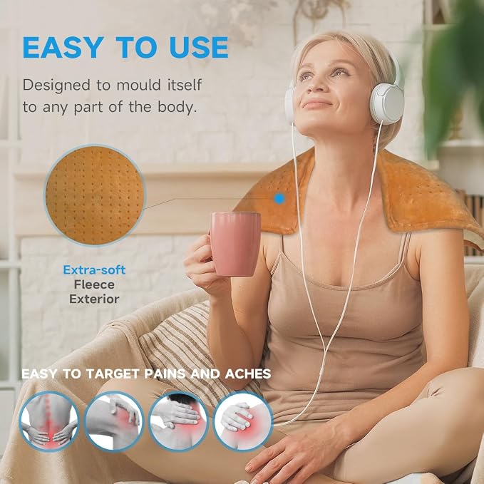 GOTCOZY Heating Pad for Back Pain Relief & Cramps, Electric Heating Pads for - Image 5