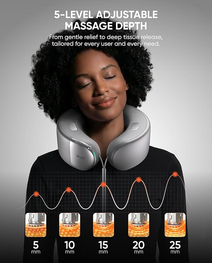 Bluvol Nest 10 Ultra Immersive Heated Neck Massager, Therapist-Style Deep - Image 5