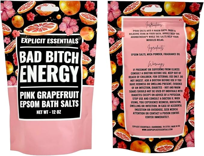 Explicit Essentials Bath Salts for Women, 12oz Tropical Refresher Epsom Salts - Image 5