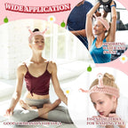 WLLHYF Spa Headband Facial Makeup Head Band Microfiber Soft Coral Fleece Head - Image 6