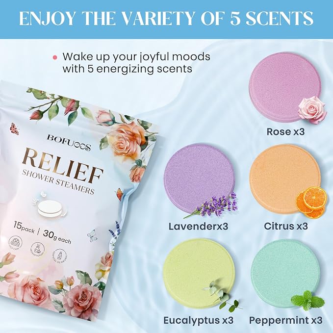 Shower Steamers Aromatherapy, Birthday Mothers Day Gifts - Image 4