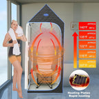 Portable Infrared Sauna for Home Spa, Full Size 1 Person Far Infrared Sauna - Image 3