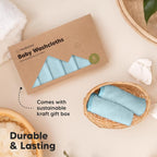 6-Pack Baby Washcloths – Soft Absorbent Viscose from Bamboo Washcloths - Image 7