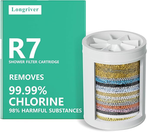 1 Pack 33 Stage Universal Shower Filter Replacement Cartridge V+C+E- Hard Water by DesignedforaSpa-LikeShower