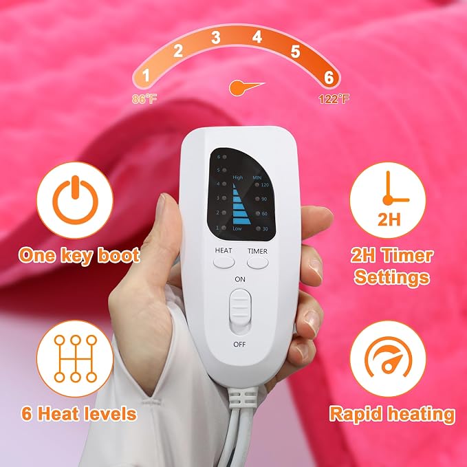 Deepsoon Heating Pad, Electric Heating Pads - Image 7