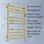 XBVV Towel Warmer Rack for Bathroom - Image 6