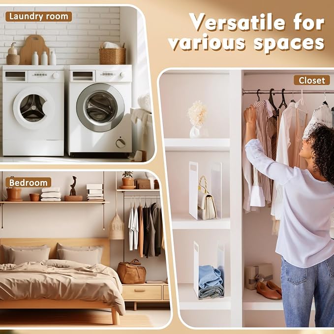 LEIFIDE Set of 2 Interlocking Towel Organizer Metal Bathroom Towel Storage Rack - Image 6
