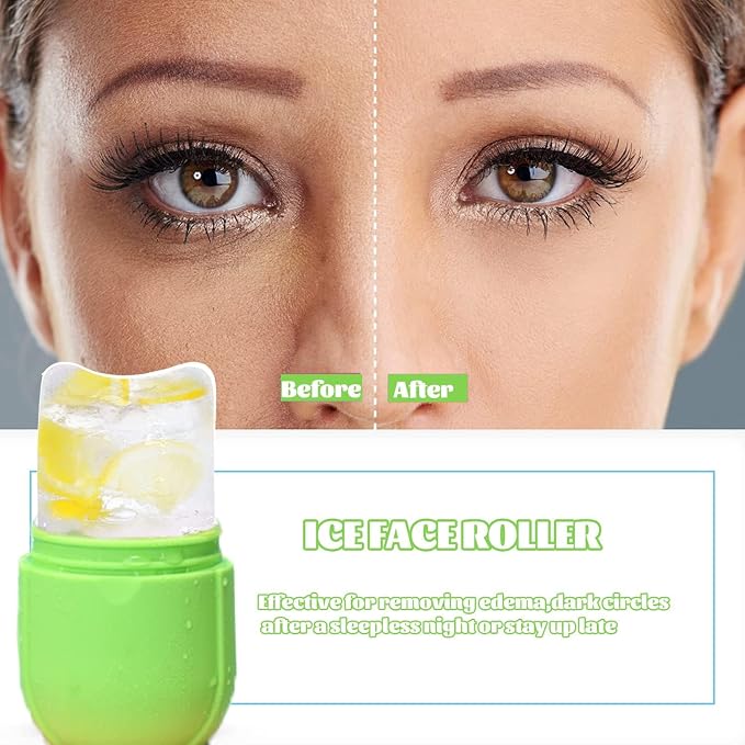 Ice Roller for Face and Eye, Gua Sha Facial Tools, Puffiness Relief Ice Roller - Image 3