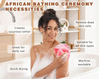 2 Pack African Net Sponge Exfoliating Body Scrubber Bath Sponge - Image 4