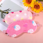 2PCS Plush Sleeping Eye Mask Soft Plush Eye Mask Fuffy Eye Cover Comfortable - Image 6