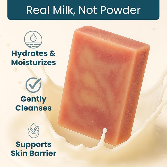Goat Milk Soap Bar, Cherry Almond - Image 3