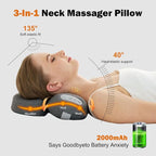3-in-1 Neck Massager with Heat, Portable Cordless Neck Massager - Image 6