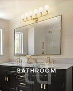 Bathroom Light Fixtures, 42 Inch Brushed Gold Vanity Lights - Image 6