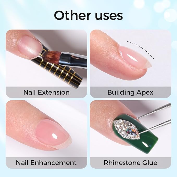 3 Pcs 18ml Gel Base Coat, Builder Gel & No Wipe Top Coat Set - Image 8