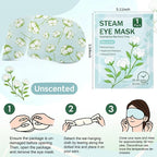 100 Pcs Steam Eye Masks for Dry Eyes Unscented Self Heated Steam Warm Eye Mask - Image 3
