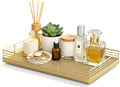 Large Bathroom Vanity Tray – 13" x 8" Oak Decorative Wooden Tray by Focusonit