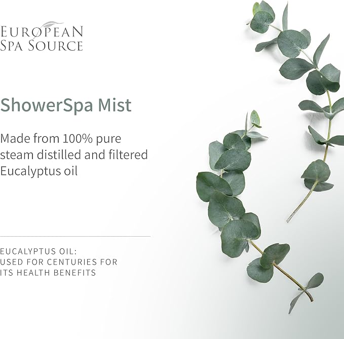 European Spa Source Energizing Lemongrass + Eucalyptus ShowerSpa Mist Spray - Image 4