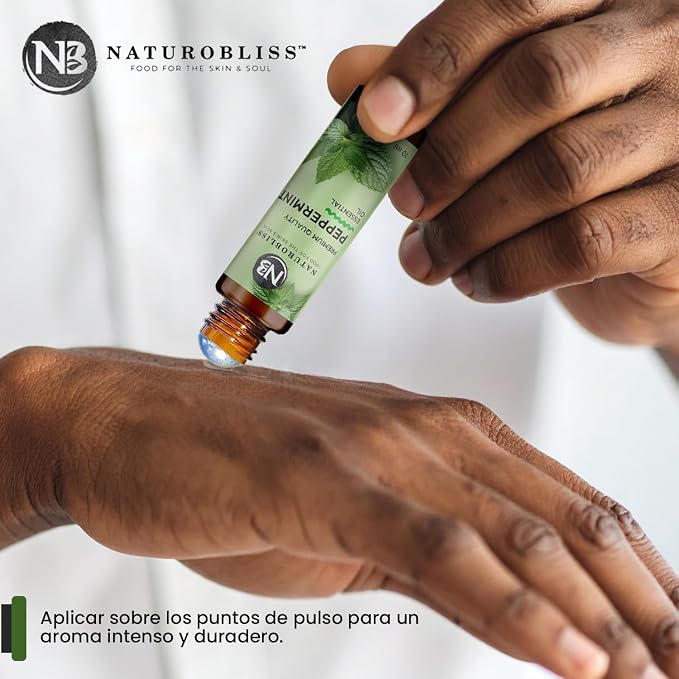 NaturoBliss Peppermint Essential Oil Roll-On, 10 ml - Image 9