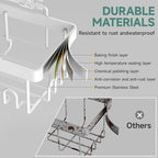 Veken 6-Pack Rustproof&Waterproof Shower Caddy, Adhesive Shelves Rack - Image 3