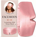 Silk Sleep Mask for Side Sleepers, Eye Mask for Sleeping Women Men, by FACEMOON