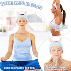 Cute Blue Rabbit Ears Headband Frog Eye Elastic to Wash Face - Image 5