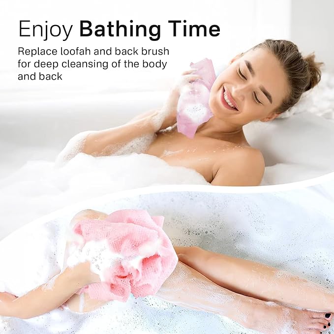 Yiclick Exfoliating Washcloth Towel- Exfoliating Body Scrubber Exfoliator - Image 2