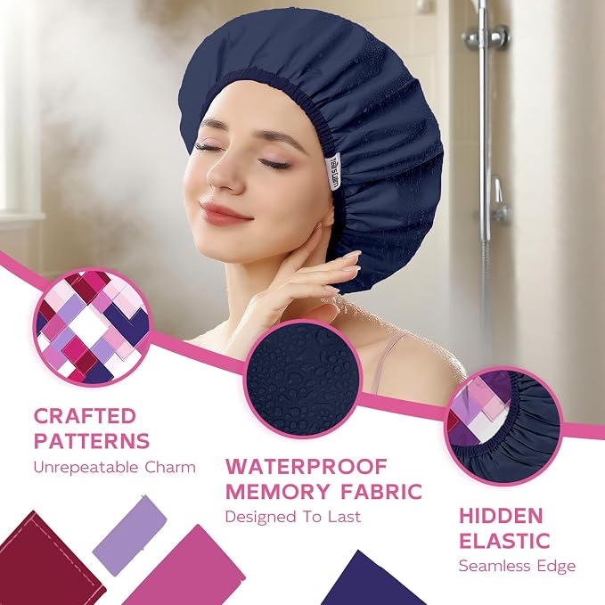 Years calm Waterproof Shower Cap - Image 4