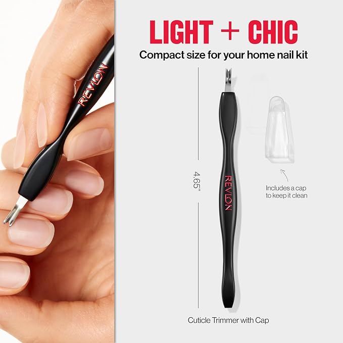Revlon Cuticle Trimmer With Cap, High Precision V-Tip and Comfortable Grip - Image 5