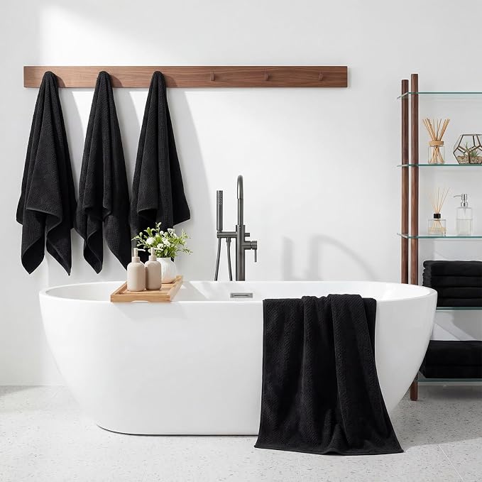 SmoothNovelty 16 Pack Microfiber Bath Towels Bulk 27'' x 60'' Oversized Size - Image 6