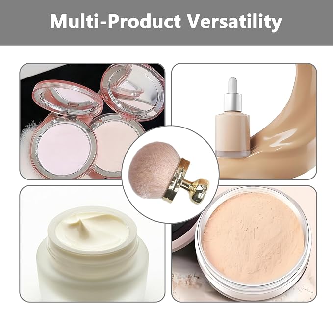 Body Makeup Brush Extra Large Oval Self Tanning Brush Multipurpose 74mm - Image 7
