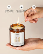 AOOVOO Fresh Coffee Candles - 9 oz Scented Candles - Image 3