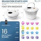Collapsible Foot Spa Electric Rotary Massage, Heated Foot Bath - Image 2