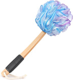 Loofah on a Stick PE Soft Mesh Luffa by FORENEE