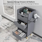 OmySalon Salon Station, 4 -Layer Beauty Barber Salon Styling Station Organizer - Image 4