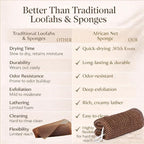 African Net Sponge Authentic, 3 Pieces African Exfoliating Net Sponge Body Back - Image 7