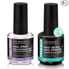 LOUINSTIC Nail Prep Dehydrator and Acid-Free Primer, Quick-Dry & Safe by LOUINSTIC