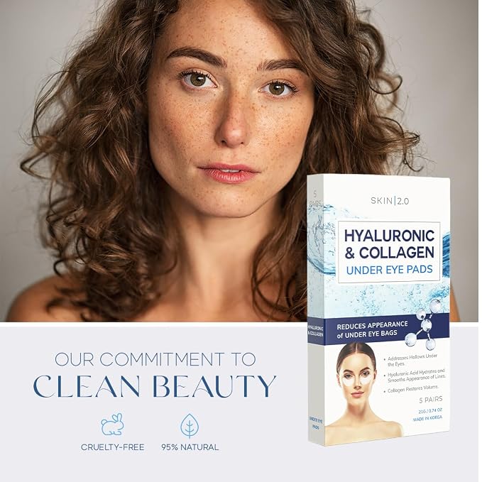 Skin 2.0 Hyaluronic Acid and Collagen Under Eye Patches - Image 3