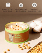 AOOVOO Palo Santo Candle for Meditation & Cleansing - Image 3
