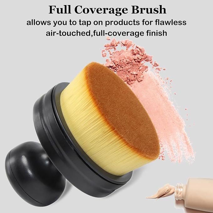 Extra Large Body Makeup Brush For Self Tanner, Wide-headed Kabuki Foundation - Image 2