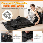 COSTWAY Infrared Sauna Blanket, Portable Full-Body Personal Sauna - Image 3