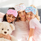 Cuffbow 6 Pack Plush Sleep Mask Set, Cute Plush Eye Masks - Image 6