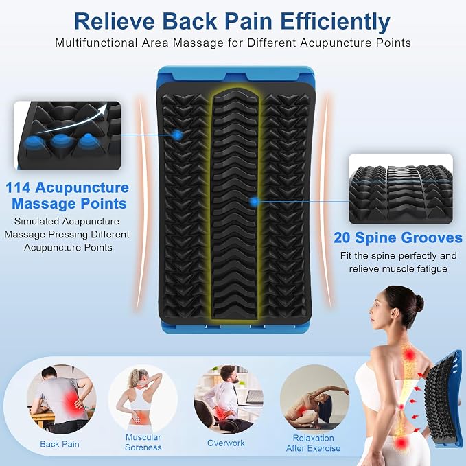 MINOLL Back Stretcher for Lower Back Pain Relief, Back Cracking Device - Image 2