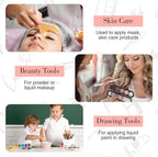 9 Pieces Facial Fan Mask Brushes, Soft Facial Applicator Brushes Tools - Image 6