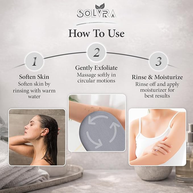Exfoliating glove for Shower & Exfoliating body scrubber – 100% Vegan Viscose - Image 3